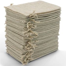 20 morceaux de toile de Jute Sac, Linge de Sacs à Cordon de serrage, Réutilisable Stockage des Sacs, des Bijoux, des Sacs, des Sacs-Cadeaux de Mariage, de Fête et de Noël (Couleur Primaire)