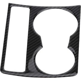 Couvercle de Porte-gobelet D'eau, Fibre de Carbone Voiture Console Centrale Porte-gobelet D'eau Panneau Couverture Garniture