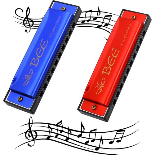 Harmonica Pièces, 10 Trous 20 Tons Harmonica Blues Orgue À Bouche Clé De C Accordéon Diatonique Musique Parfaite De Cadeau Pour Les Enfants Les Adultes Débutants Et Les Artistes