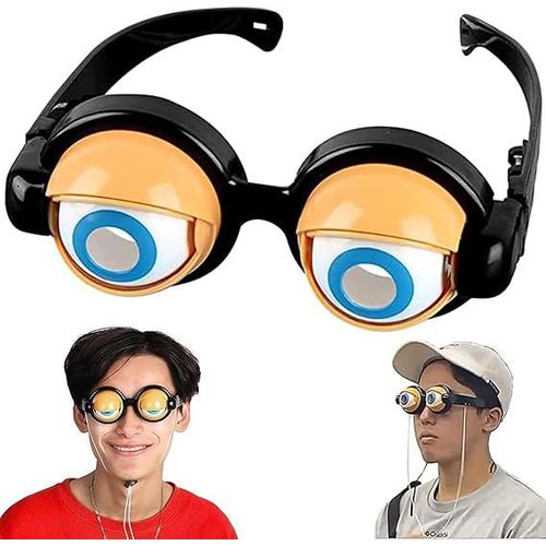 Lunettes Créatives Folles, Lunettes Drôles Créatives, Lunettes De Fête Amusantes, Lunettes Yeux Drôles, Pour Enfants, Fête Costumée, Halloween (Jaune)