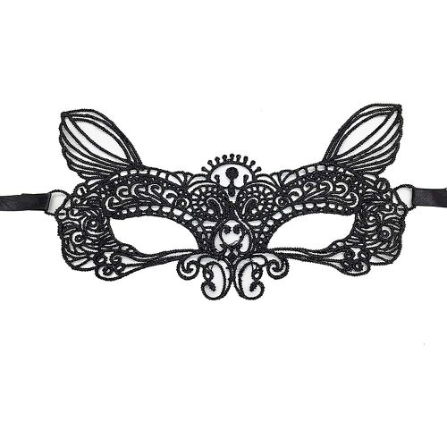 Femmes Sexy En Dentelle Noire Masque De Mascarade Partie De Halloween De Bal De Carnaval, Déguisement Masque