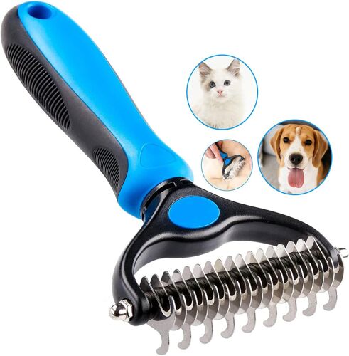 Brosse Chien Brosse Chat Peigne Déméloir Chien Professionnel Et Brosse Chien Poil Long Râteau De Toilettage Pour Chien Et Chat Enlever Le Sous-Poil Des Animaux De Compagnie