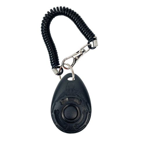 Lot De 4 Clickers De Dressage Pour Animaux De Compagnie Noirs Avec Dragonne - Clickers De Dressage Pour Chiens