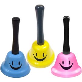 Ensemble de 3 Service de Cloches, sonnettes la Cloche de Table Comptoir de Cloche sonnette d'Appel de la Réception de Bell Bell pour la Cuisine de l'Hotel Bar Restaurant du Bureau de l'École, 13 x 6.5 cm
