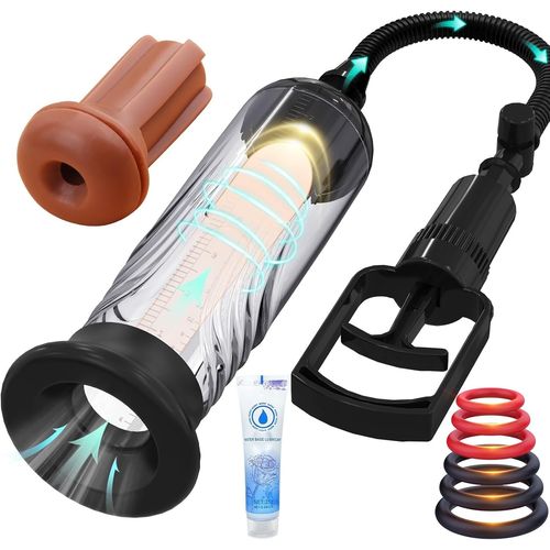 Eryi-Améliorée Pompes À Pénis Sex Toys Pour Homme - Pompe A Penisse Masturbeuse Homme Avec Vaginette Silicone Pompe A Penis Pour L'agrandissement Du Pénis Sextoyse Homme Sex Toyspour Pour Couple Plai