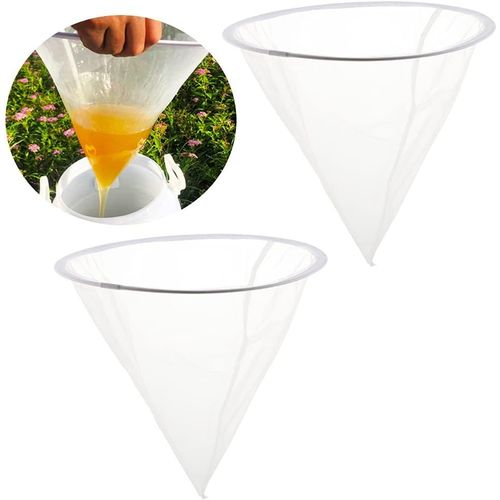 2 Pcs De L'apiculture L'abeille À Miel Filtre Mess Passoire Outil D'extraction Pour Les Apiculteurs