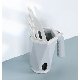 Gris D'auto-Nettoyage De La Litière À Chat Pelle À Litière Pour Chat Bac À Litière Pour Chat Pelle Chaton Toilettes Sandbox Animal De Compagnie Pelle À Merde De Sable De Nettoyage Artefact Outil