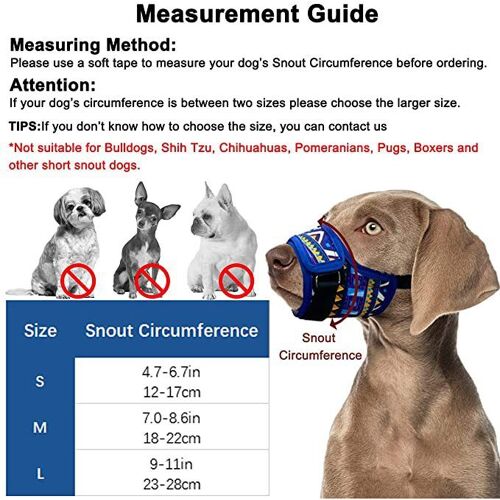 Muselière M Pour Chien ? Housse De Protection Buccale Réglable En Nylon Tribal Doux Et Respirant Pour Petits, Moyens Et Grands Chiens, Anti-Mastication, Aboiement