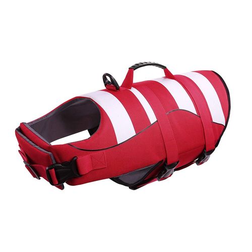 Xs,Rouge ,Style Sportif Réglable Petit Chien Gilet De Sauvetage, Animal De Compagnie Vestes De Flottaison Avec Poignée Soft