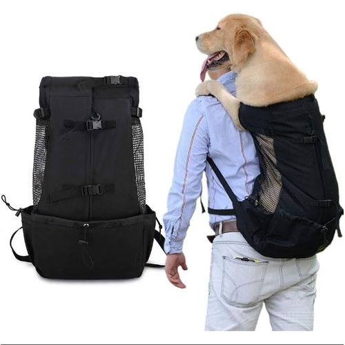Chien Transporteur Sac À Dos Avec Doublure Imperméable À L'eau, Petit Animal De Compagnie Pour La Randonnée, La Marche À Pied Vélo (M)