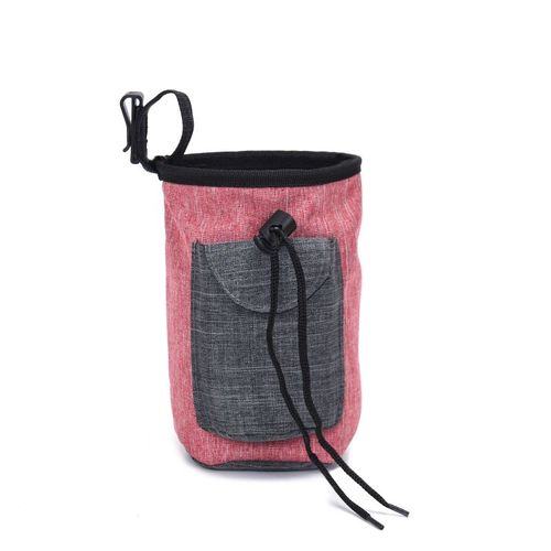Rose 1 Pc Pochette À Collation Chiot Friandise Pochette À Collation Pour Animaux De Compagnie Chiens De Marche D'entraînement Collation Pack Portable