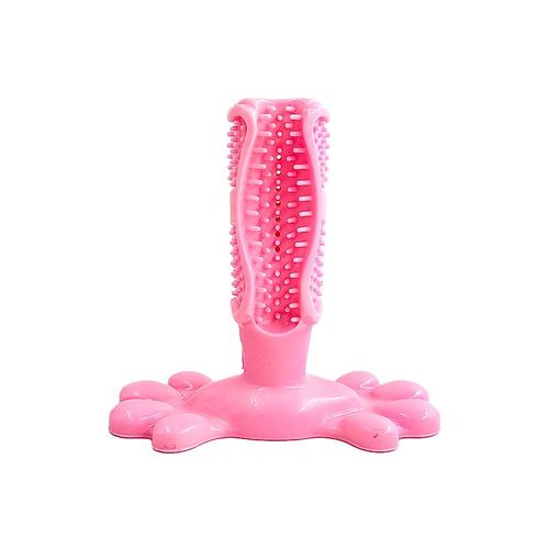 1 Bâton Molaire Rose Pour Chien, Bâtonnet De Nettoyage Des Dents, Brosse À Dents En Caoutchouc
