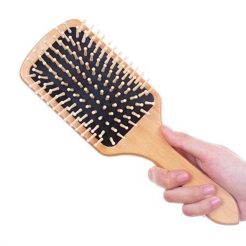 Brosse À Cheveux En Bois - Rectangulaire¿Noir¿ 