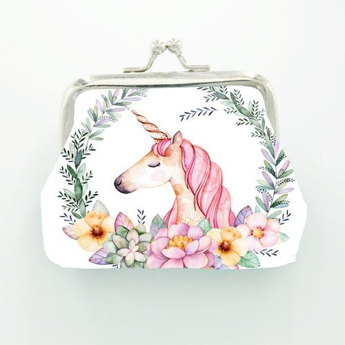 6 Pièces En Cuir Licorne Porte-Monnaie Portable Bijoux Pochette Porte-Monnaie Pour Les Femmes, Les Filles