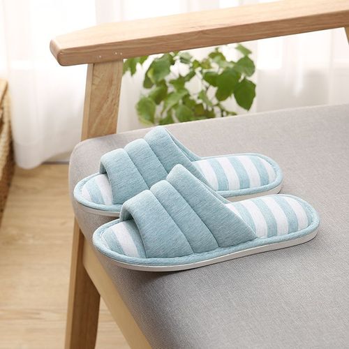 Womens Open Toe Chaussons En Coton Doux Pantoufles D'intérieur Slip-On En Mousse À Mémoire Des Pantoufles À La Maison De La Chaussure