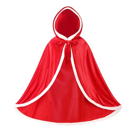 À Capuchon De La Cape Capes Costume Pour Les Filles De Noël, D'anniversaire Jeu De Rôle Cosplay Dress Up¿Rouge