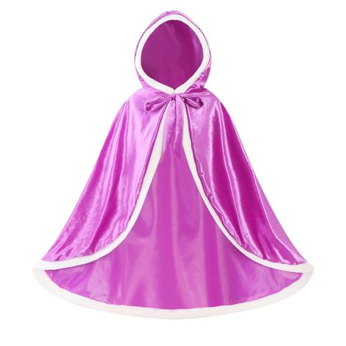 À Capuchon De La Cape Capes Costume Pour Les Filles De Noël, D'anniversaire Jeu De Rôle Cosplay Dress Up¿Violet