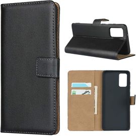 Coque Samsung Galaxy S20 Plus,Classique Flip Portefeuille Etui En Cuir,[3 Fentes][Fermeture Magnetique][Fonction Support],Housse En Cuir Etui Coque Pour Samsung Galaxy S20 Plus - Noir