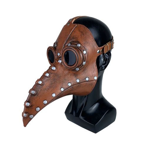 Masque D'halloween, Stégosaure Oiseau Médecin De La Peste Nez Long Bec Steampunk Cosplay Masque Halloween Costume De Latex Accessoires, Halloween Steampunk Masque Européenne Mede