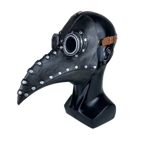 Masque D'halloween, Stégosaure Oiseau Médecin De La Peste Nez Long Bec Steampunk Cosplay Masque Halloween Costume De Latex Accessoires, Halloween Steampunk Masque Européenne Mede