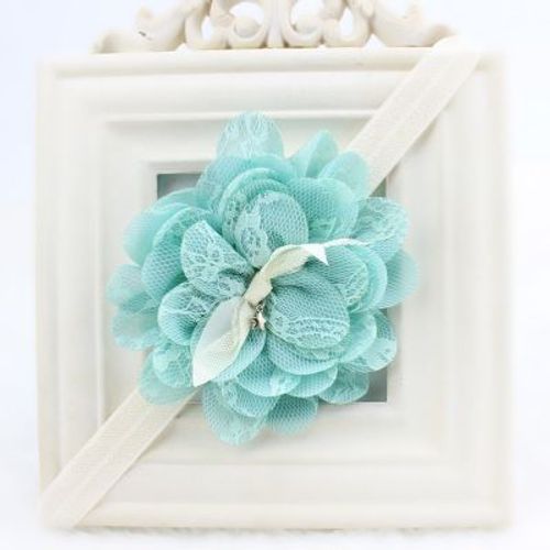 Bébé Les Filles De La Dentelle Fleur Bandeaux De Baptême Ange Habiller Les Tout-Petits Cheveux Du Nouveau-Né Chapellerie Pack De 2 (Vert)