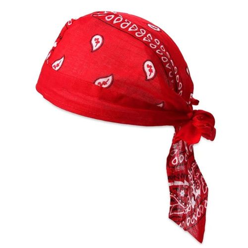Séchage Rapide De Coton Chapeau De Pirate, De Plein Air, Randonnée À Vélo Imprimé Turban Rouge