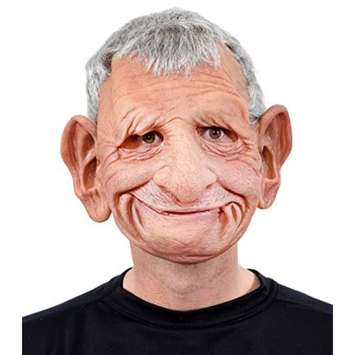 Des Hommes Mauvais Type De Masque D'halloween Perruque Grand-Père Vieil Homme Masque En Latex Masque Cosplay