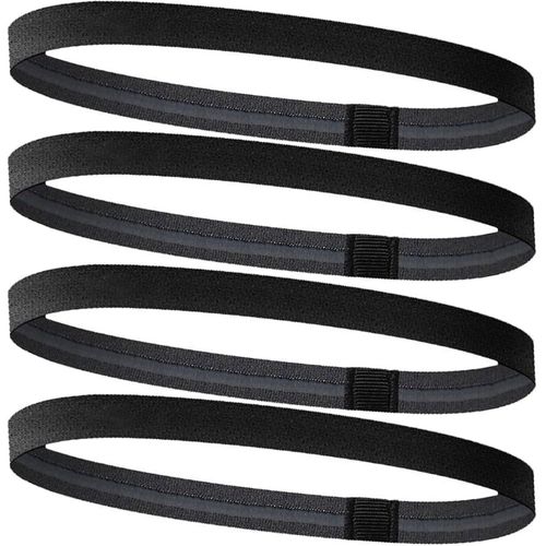 4 Pièces De Sports Serre-Tête, Élastique De Sport Enveloppement De La Tête, Les Cheveux Des Hommes Bandeaux, Antidérapante Bandes De Cheveux Pour Les Femmes Et Les Hommes, Pour Les E