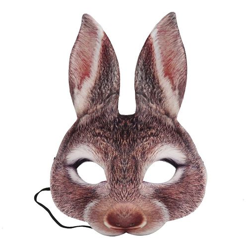 Demi-Masque D'horreur Effrayant Pour Halloween,Masque De Fantôme De Corne,Cosplay De Monstre,Costume De Cosplay