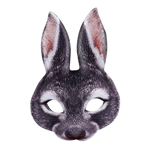 Demi-Masque D'horreur Effrayant Pour Halloween,Masque De Fantôme De Corne,Cosplay De Monstre,Costume De Cosplay