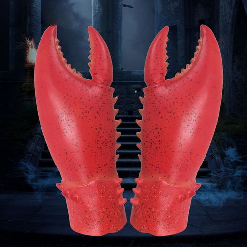 Une Paire De Scorpion Géant De Griffes De Halloween Costume De Cosplay Adulte Masques D'animaux En Latex Partie De La Décoration Des Accessoires Rouge