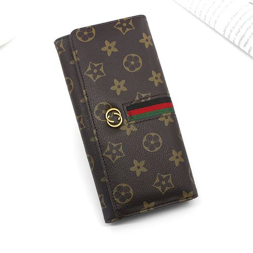 Les Femmes De La Mode Casual Portefeuille Brun Foncé, Les Femmes Porte-Monnaie, Bouclée En Cuir Porte-Monnaie Porte-Monnaie Cuir Titulaire De La Carte De Sac À Main, Sac À Main, Sac De Téléphone