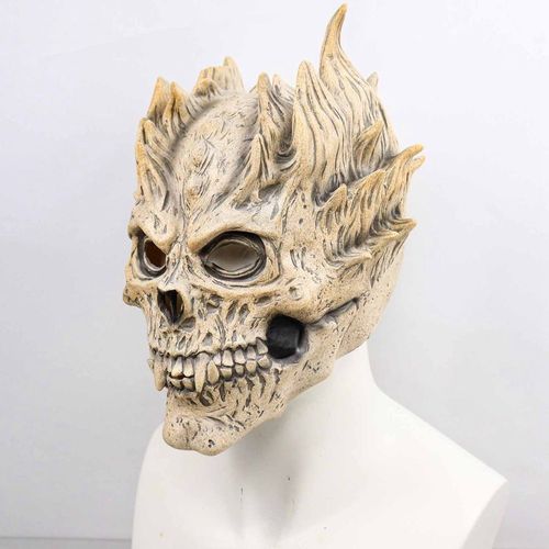 Adulte Effrayant Latex Crâne Masque Facial Pour Le Cosplay Et Déguisement Pour Halloween Et Carnaval