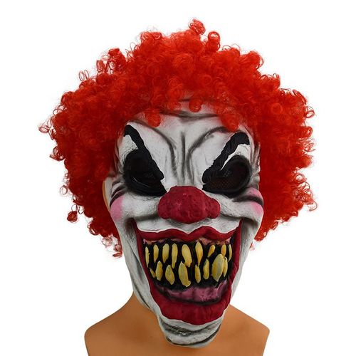 Masque D'halloween, Masque De Clown - Halloween Latex Masque De Clown - Clown Effrayant Effrayant Masque De Clown Halloween Costume De Fête Des Masques De Halloween Accessoires Ef
