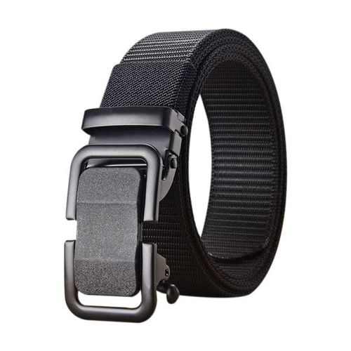 En Nylon Tressé Ceinture Automatique Boucle De Ceinture Noir
