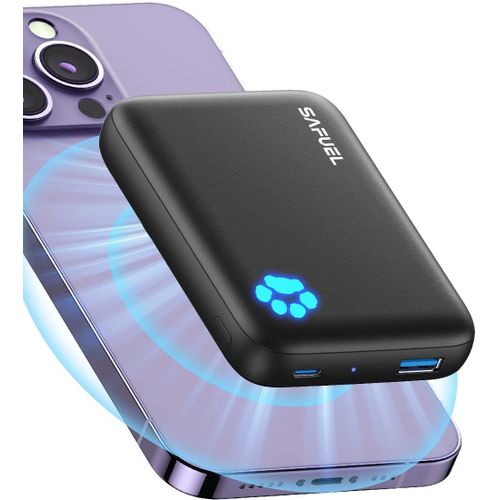 Wireless Bateria Externa, 10000mah Magnético Power Bank Batería Portátil Carga Rápida, Cargador Portátil Powerbank Para Iphone 12 13 14 15 Pro Pro Max Mini Magsafe Case[Z1921]