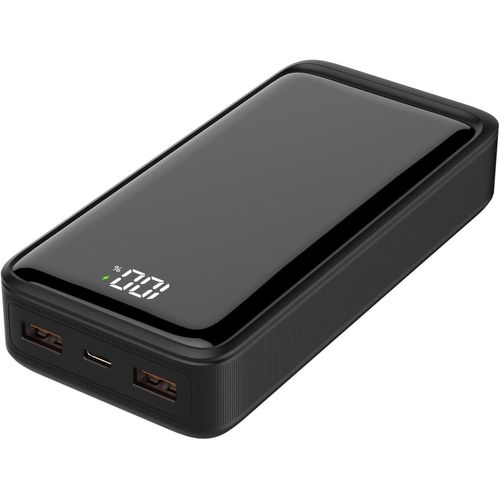 Tlp-® Power Bank 20 000 Mah 25 W, 3 Ports (2 Usb-A + 1 Usb-C) Charge Rapide, Power Delivery 3.0, Type-C In/Out Chargeur Portable Pour Iphone 16/15/14/13 12 Samsung S24/S23/S22, Noir
