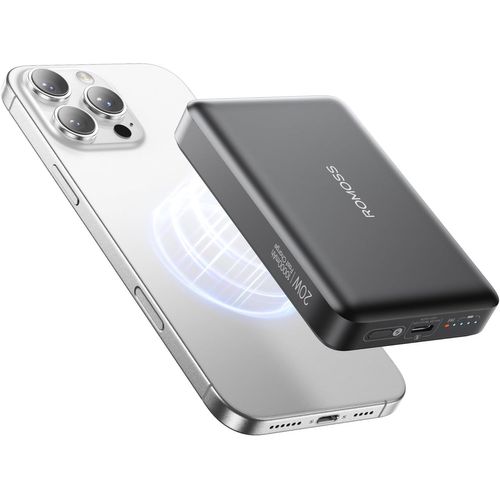 Magsafe Power Bank Chargeur Portable Magnétique Sans Fil 10 000 Mah, Pd 20 W À Charge Rapide Magsafe Avec Usb-C Pour Magsafe, Iphone 16/15/14/13/12, Noir[Z1600]