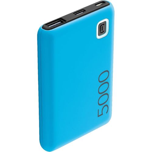 Power Bank Essence 5000 | Portable Charger 5000 Mah ¿ Input 1 X Usb-C, 1 X Micro Usb 10.5 W ¿ Output 1 X Usb 12 W (Blue)