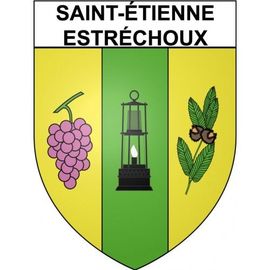 Saint-Étienne-Estréchoux 34 Ville Stickers Blason Autocollant Adhésif - 12 Cm