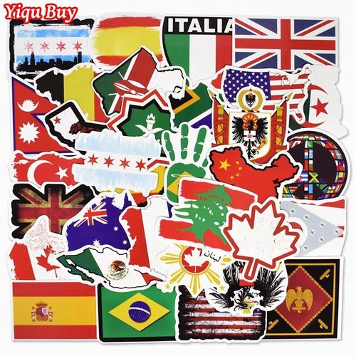 200 Autocollants De T¿¿L¿¿Phone Pour Bagages, Drapeaux Nationaux,Aesthetic Couleurs Stickers, Imperm¿¿Able Vinyle Autocollant Pour Telephone Ordinateur Portable Macbook Scrapbooking