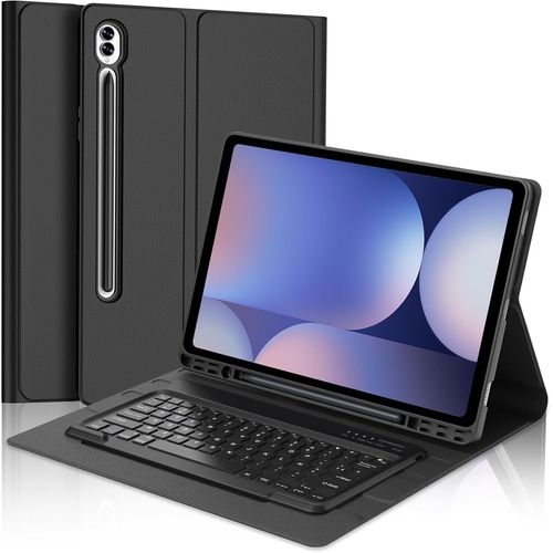 Samsung Galaxy Tab S10 Ultra/ S9 Ultra 14.6'' Clavier, Azerty Français Clavier Magnétique Bluetooth Sans Fil Etui Avec Pen Holder Pour Samsung Tab S10ultra 2024/S9 Ultra 2023, Noir[Z1437]