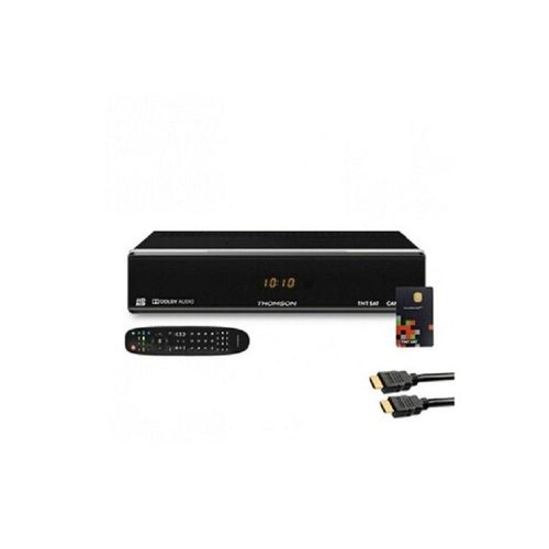Thomson Récepteur Tv Satellite Hd + Carte D'accès Tntsat V6 + Câble Hdmi Ths801