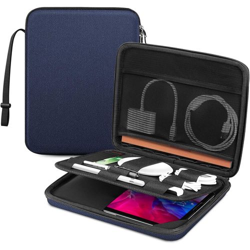 Housse Pour 2025 11 Pouces Ipad A16/ Air M3, 2024 11"" Ipad Pro M4/ Air M2, 11"" Ipad Pro 2022-2018, 10,9"" Ipad & Ipad Air 5/4, Sacoche Avec Organisateur D'accessoires Pour 11"" Samsung Tab A9+