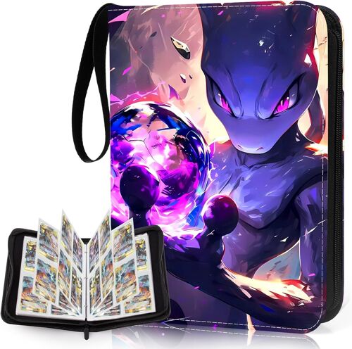 Mdy-50 Pages Classeur Carte, 400 Cartes Album Porte Cartes, Portable Album De Collection Pour Cartes, Imperméable Albums Pour Cartes À Collectionner Pour Stockage De Cartes