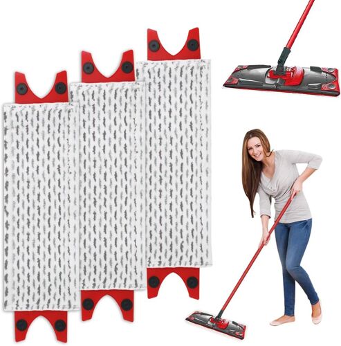 3 Pieces For Vileda Mop Refill Absorbent Microfibre Kit, For Vileda Ultramax Mop/Ultramax Plus/Easy Wring Ultramax Refill, For Removing Dirty Stains Keep Floor Clean