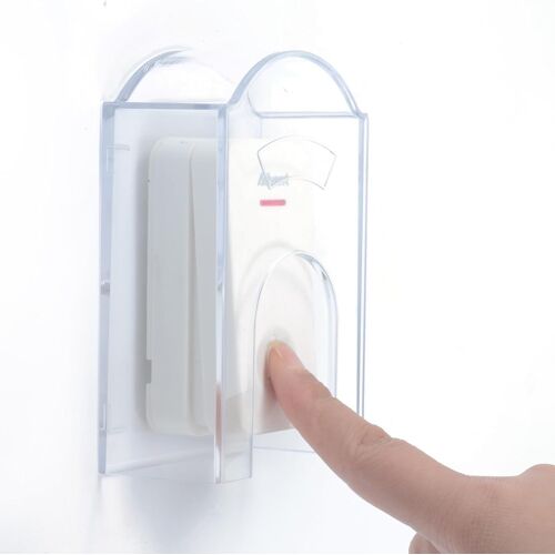 KALANKA-Couvercle extérieur transparent pour sonnette de porte sans fil, plastique étanche, convient pour bouton de sonnette, sonnette sans fil, kit de sonnette extérieure (11 x 7 x 4 cm)