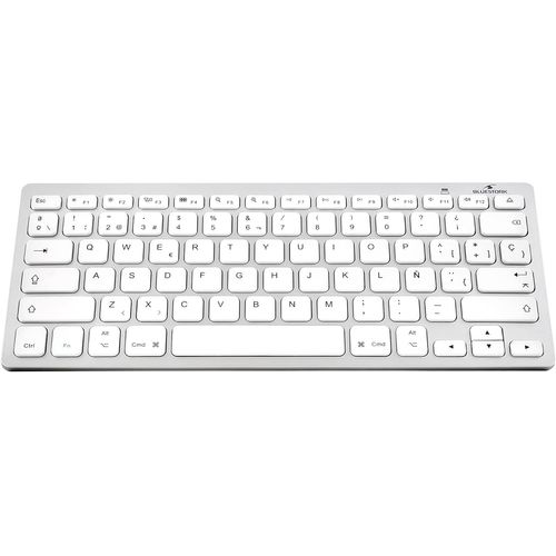 Clavier Qwerty Filaire Pour Mac - Touches Concaves Et Silencieuses,Clavier Pour Mac Qwerty - Comprend Ñ - 13 Raccourcis Multimédia,Adaptateur Usb/Usb-C - Nouveau 2022 (Bluetooth)
