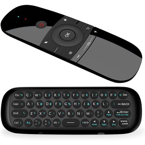 CMJAAGUR-2.4Ghz Air Mouse Remote Control With Keyboard, Built-In Gyro Sensors Wireless Remote Control Air Fly Mouse Rechargeable For Android Tv Box, Smart Tv, Computer, Projector, Htpc[M129]