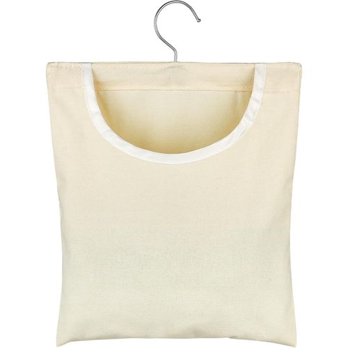 TEPPD-Sac à Pinces à Linge, Panier de Rangement pour Pinces à Linge avec Crochet pivotant à 360°, Grande Capacité Pince à Linge Organisateur pour Pinces à Linge, Petits Objets (Couleur Unie)